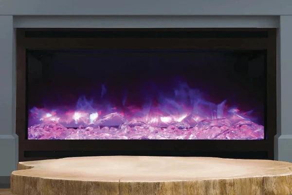 Zero Clearance 31" Built-In Electric fireplaceWith Square Surround