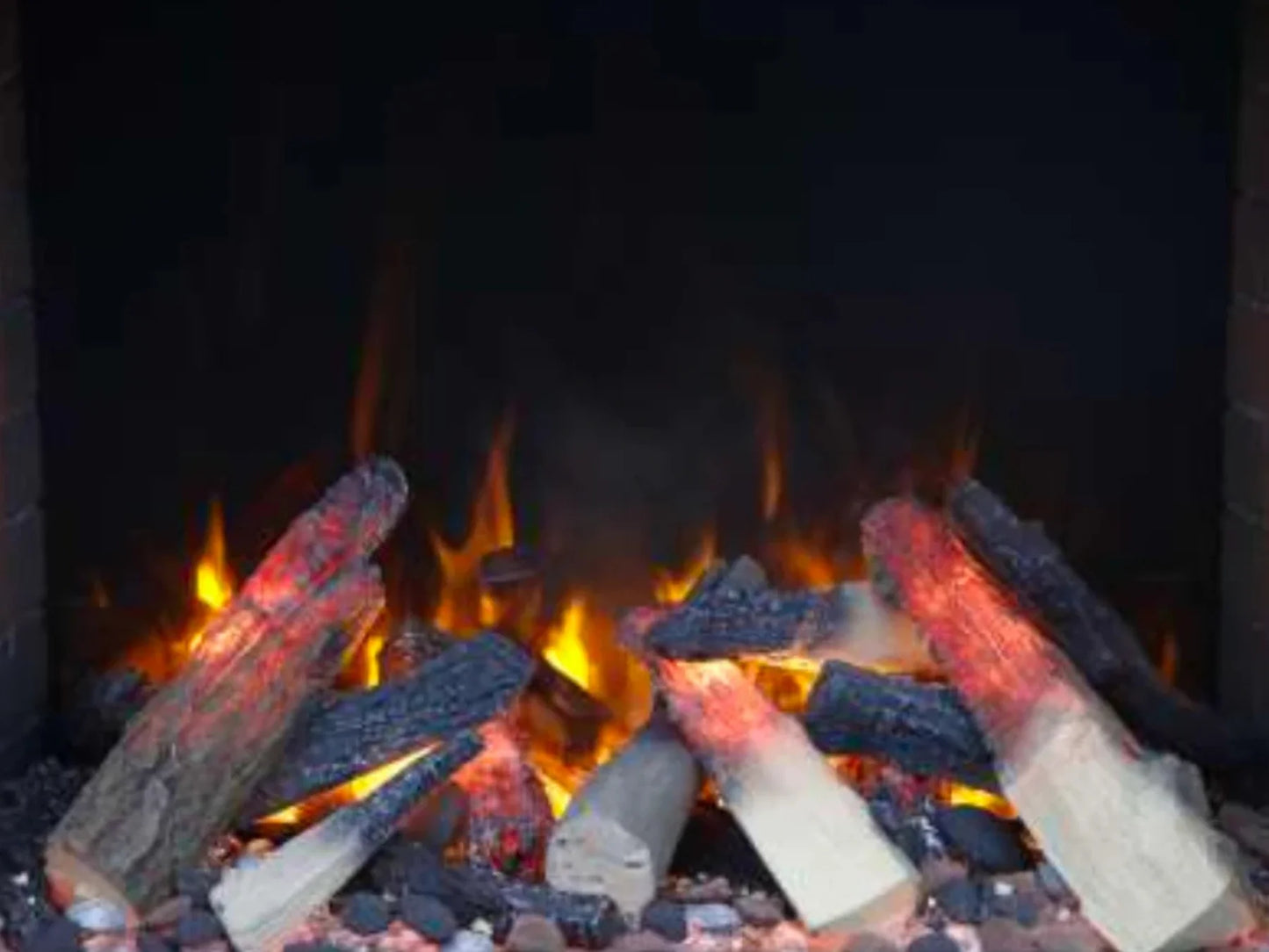 Amantii 6 Piece Fire logs with LED Lights inside