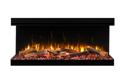 Amantii Fire Ice LumaForest 3-Sided WiFi-Enabled Built-in Electric Fireplacea