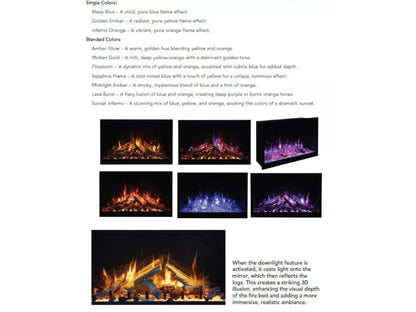 Amantii Fire Ice Rusticstone 30 Indoor Smart Built-in Electric Fireplace