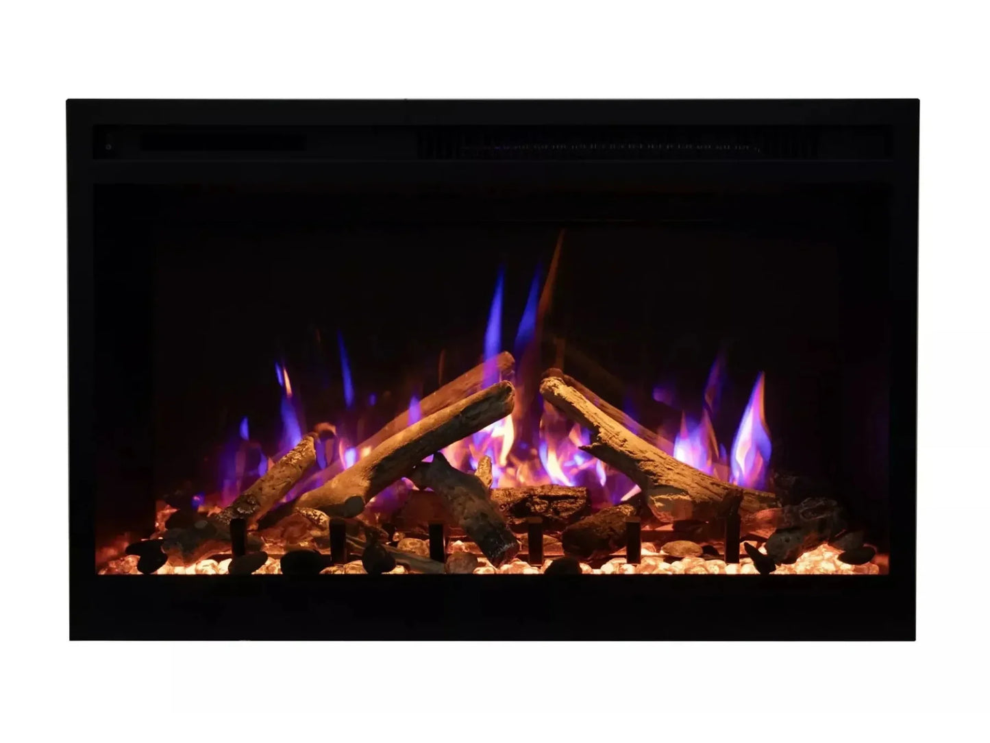 Amantii Fire Ice Rusticstone 30 Indoor Smart Built-in Electric Fireplace