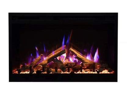 Amantii Fire Ice Rusticstone 30 Indoor Smart Built-in Electric Fireplace