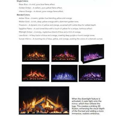 Amantii Fire & Ice Rusticstone 30" Indoor Smart Built-in Electric Fireplace