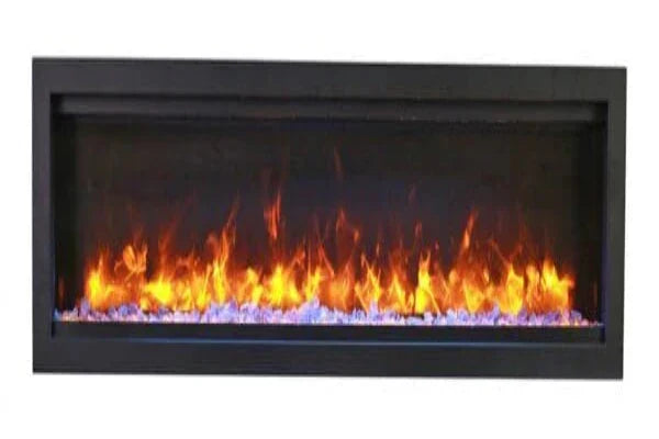Amantii Symmetry Bespoke 42" Indoor Outdoor Built-In Smart Electric Fireplace | SYM-42-BESPOKE