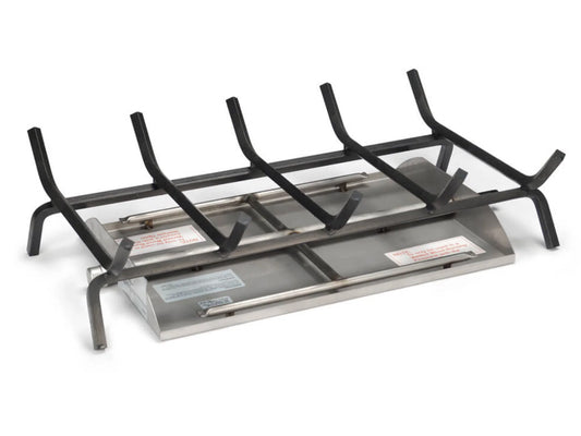 Real Fyre G45-2 Signature 60" See-Thru Outdoor Natural Gas Burner w/ Stainless Steel Burner Pan