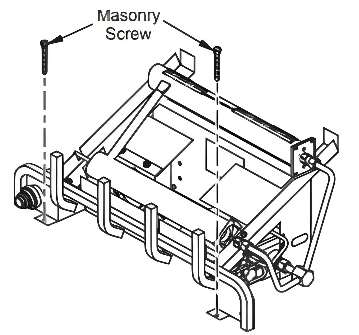 Superior Glow-Ramp 24" Built-In Gas Log Burner with Electronic Ignition, Embers & Remote