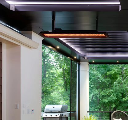 Bromic Heating Tungsten Smart-Heat 56" 3000W Series 208v Black Electric Outdoor Patio Heater