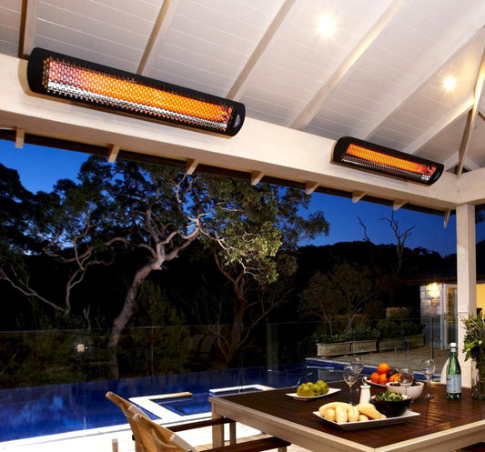 Bromic Heating Tungsten Smart-Heat 44" 2000W Series 220-240v Black Electric Outdoor Patio Heater