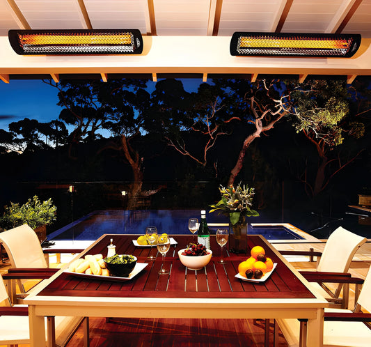 Bromic Heating Tungsten Smart-Heat 56" 6000W Series 208v Black Electric Outdoor Patio Heater
