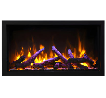 Amantii Panorama Deep & Xtra Tall 40 Inch Built-In Electric Indoor/Outdoor Fireplace