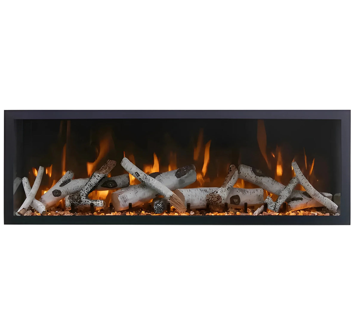 Amantii Panorama Deep & Xtra Tall 40 Inch Built-In Electric Indoor/Outdoor Fireplace