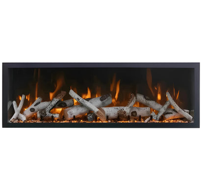 Amantii Panorama Deep & Xtra Tall 40 Inch Built-In Electric Indoor/Outdoor Fireplace