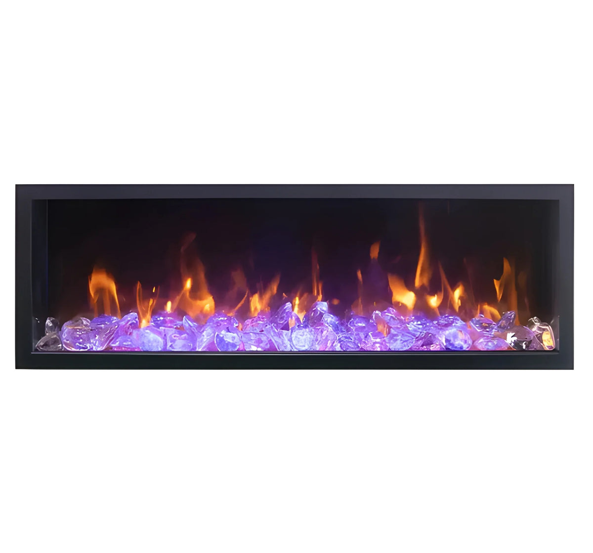 Amantii Panorama Deep & Xtra Tall 40 Inch Built-In Electric Indoor/Outdoor Fireplace