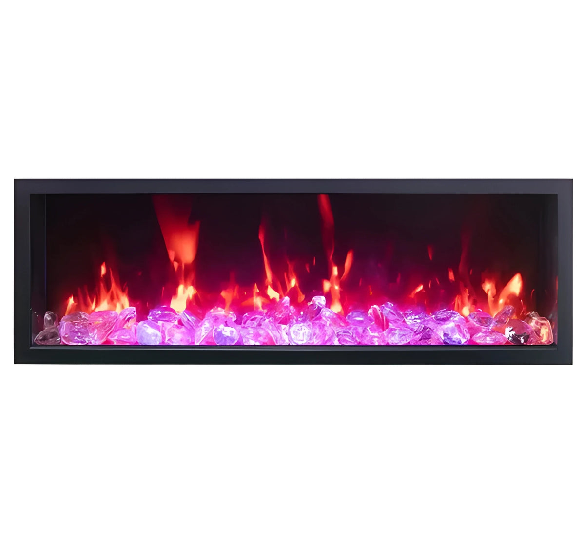 Amantii Panorama Deep & Xtra Tall 40 Inch Built-In Electric Indoor/Outdoor Fireplace