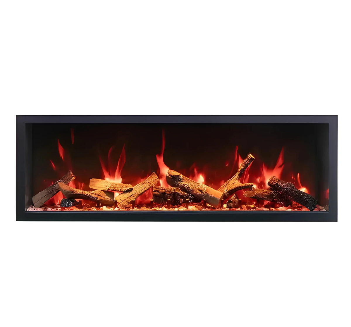 Amantii Panorama Deep & Xtra Tall 40 Inch Built-In Electric Indoor/Outdoor Fireplace