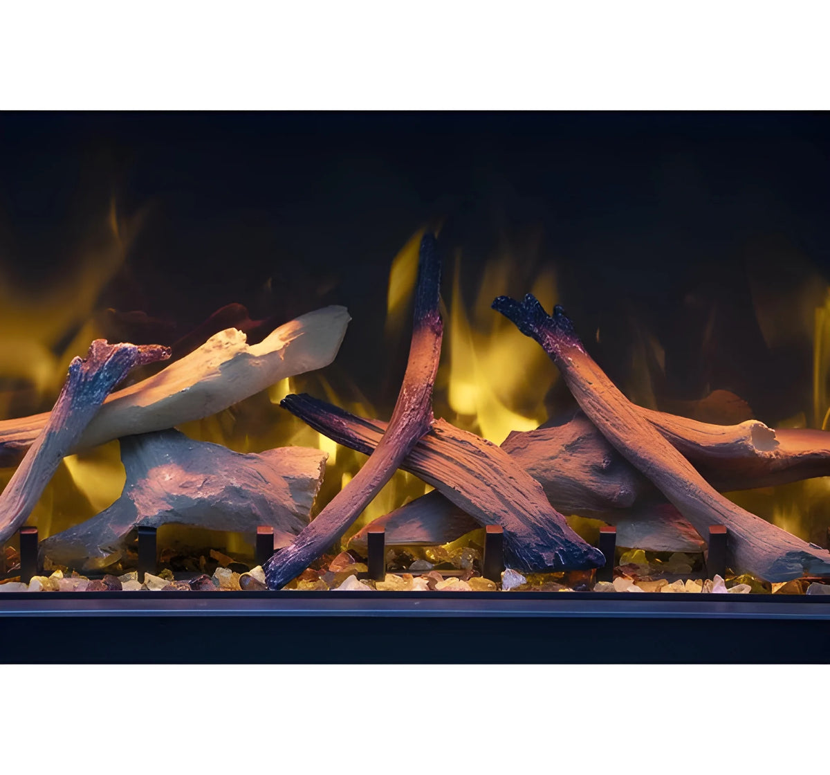 Amantii Panorama Deep & Xtra Tall 40 Inch Built-In Electric Indoor/Outdoor Fireplace