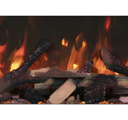 Amantii Panorama Deep & Xtra Tall 40 Inch Built-In Electric Indoor/Outdoor Fireplace