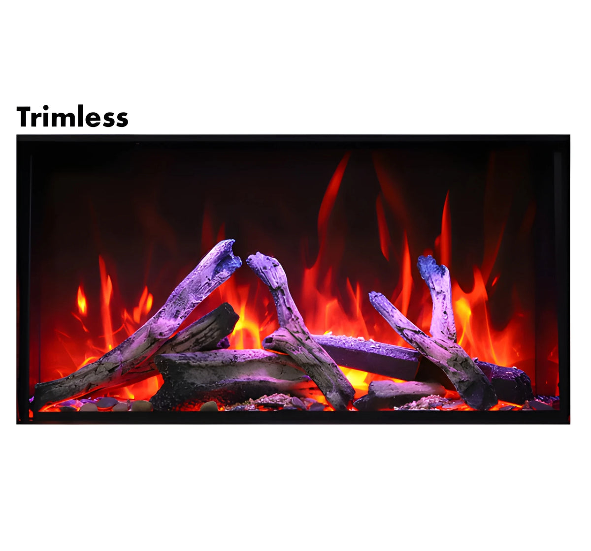 Amantii Panorama Deep & Xtra Tall 40 Inch Built-In Electric Indoor/Outdoor Fireplace
