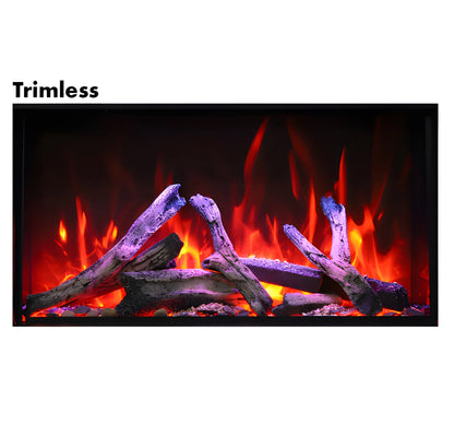 Amantii Panorama Deep & Xtra Tall 40 Inch Built-In Electric Indoor/Outdoor Fireplace