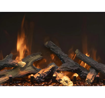 Amantii Panorama Deep & Xtra Tall 40 Inch Built-In Electric Indoor/Outdoor Fireplace
