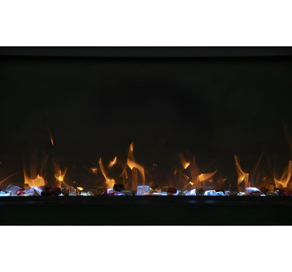 Amantii Panorama Deep & Xtra Tall 40 Inch Built-In Electric Indoor/Outdoor Fireplace