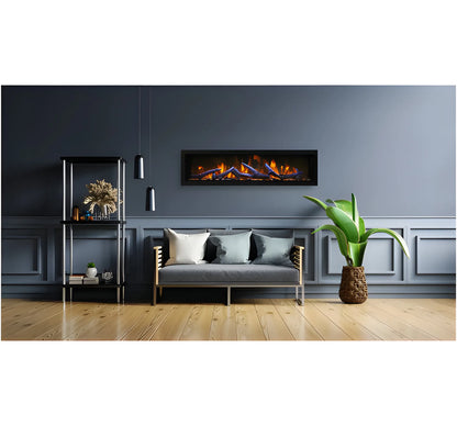 Amantii Panorama Deep & Xtra Tall 40 Inch Built-In Electric Indoor/Outdoor Fireplace
