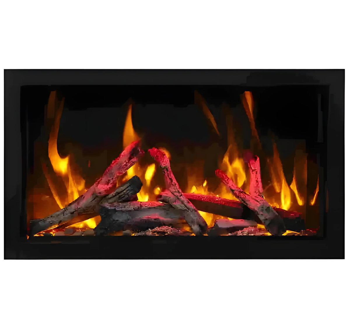 Amantii Panorama Deep & Xtra Tall 40 Inch Built-In Electric Indoor/Outdoor Fireplace