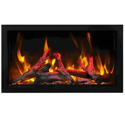 Amantii Panorama Deep & Xtra Tall 40 Inch Built-In Electric Indoor/Outdoor Fireplace