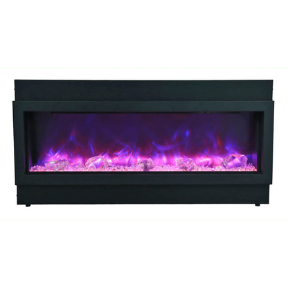 Amantii Panorama Deep Xtra Tall 40" Full View Indoor Outdoor WiFi Enabled Smart Electric Fireplace | BI-40-DEEP-XT