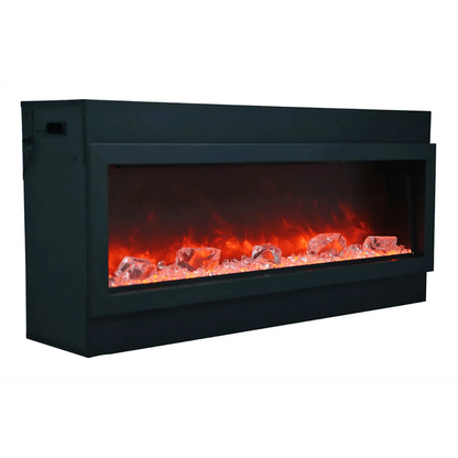 Amantii Panorama Deep Xtra Tall 88" Full View Indoor Outdoor WiFi Enabled Smart Electric Fireplace | BI-88-DEEP-XT