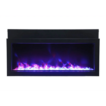 Amantii Panorama Xtraslim Lumina 50" Full View Indoor Outdoor Built-In Smart Electric Fireplace | BI-50-XTRASLIM-LUMINA