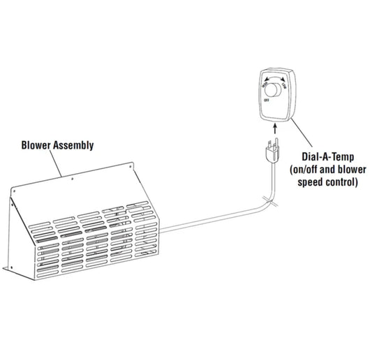 Superior Blower Kit with Dial-A-Temp Speed Control for WXS2016 Gas Fireplace