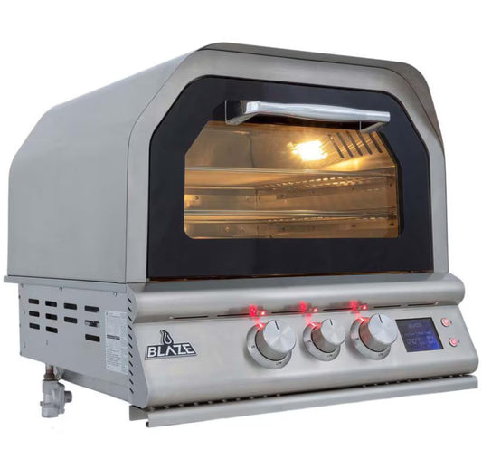 Blaze 26 Inch Built-In Natural Gas/ Propane Outdoor Pizza Oven