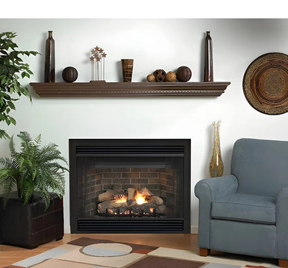 Empire Keystone Deluxe 36" B-Free Gas Fireplace with Millivolt Control and Flush Face