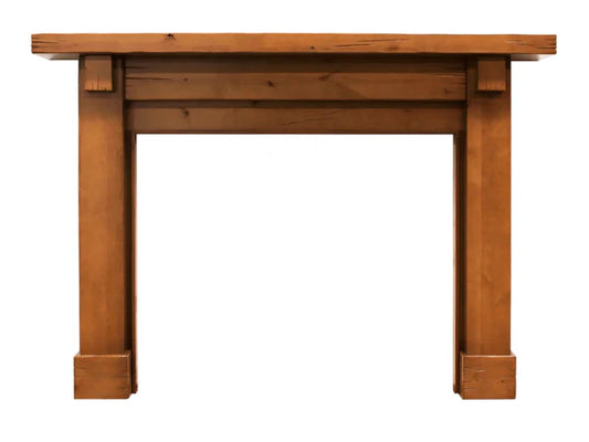 Majestic Battlefield C 53" Distressed Knotty Alder Unfinished Flush Wood Mantel