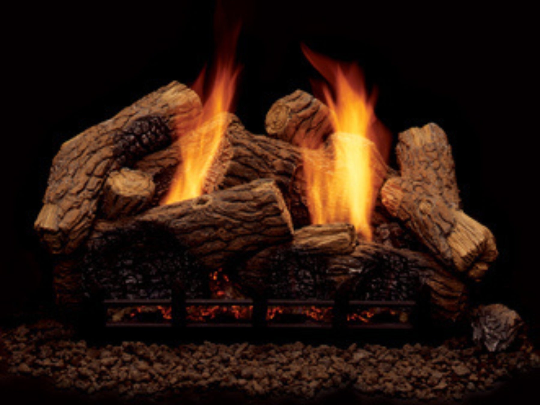 Monessen 24" Berkley Oak 9 pc Fiber Ceramic Log Set