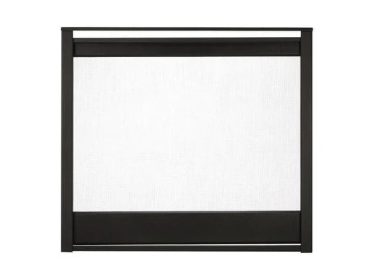 Majestic Black Multi-Side Firescreen Front for Pier and See-Through Gas Fireplaces