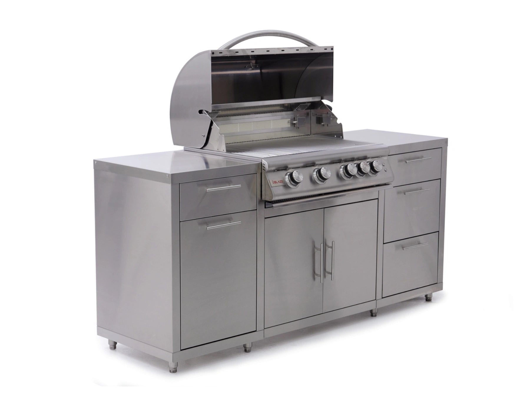 Island, 6’ Stainless Steel (Compatible with Blaze 32” Grill)