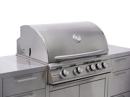 Blaze Stainless Steel Grill Island 6 Ft Compatible with 32" Grill
