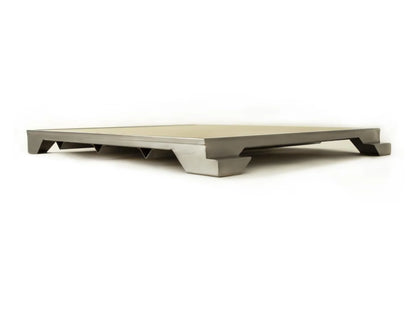Blaze 15" Ceramic Pizza Stone With Stainless Steel Tray for Professional LUX Gas Grills
