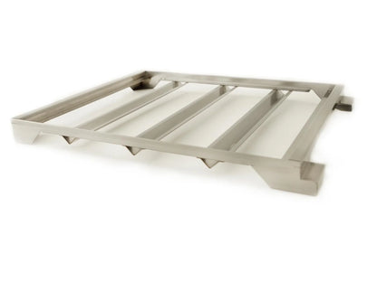 Blaze 15" Ceramic Pizza Stone With Stainless Steel Tray for Professional LUX Gas Grills