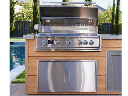 Blaze LTE PRO 40" 5-Burner Built-In Natural Gas Grill w/ Digital Temperature Screen & Rotisserie