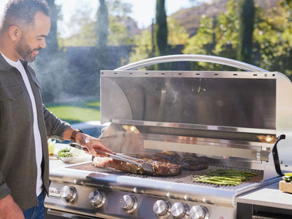 Blaze LTE+ 40" 5-Burner Built-In Natural Gas Grill w/ Lift-Assist Hood & Rear Infrared Burner