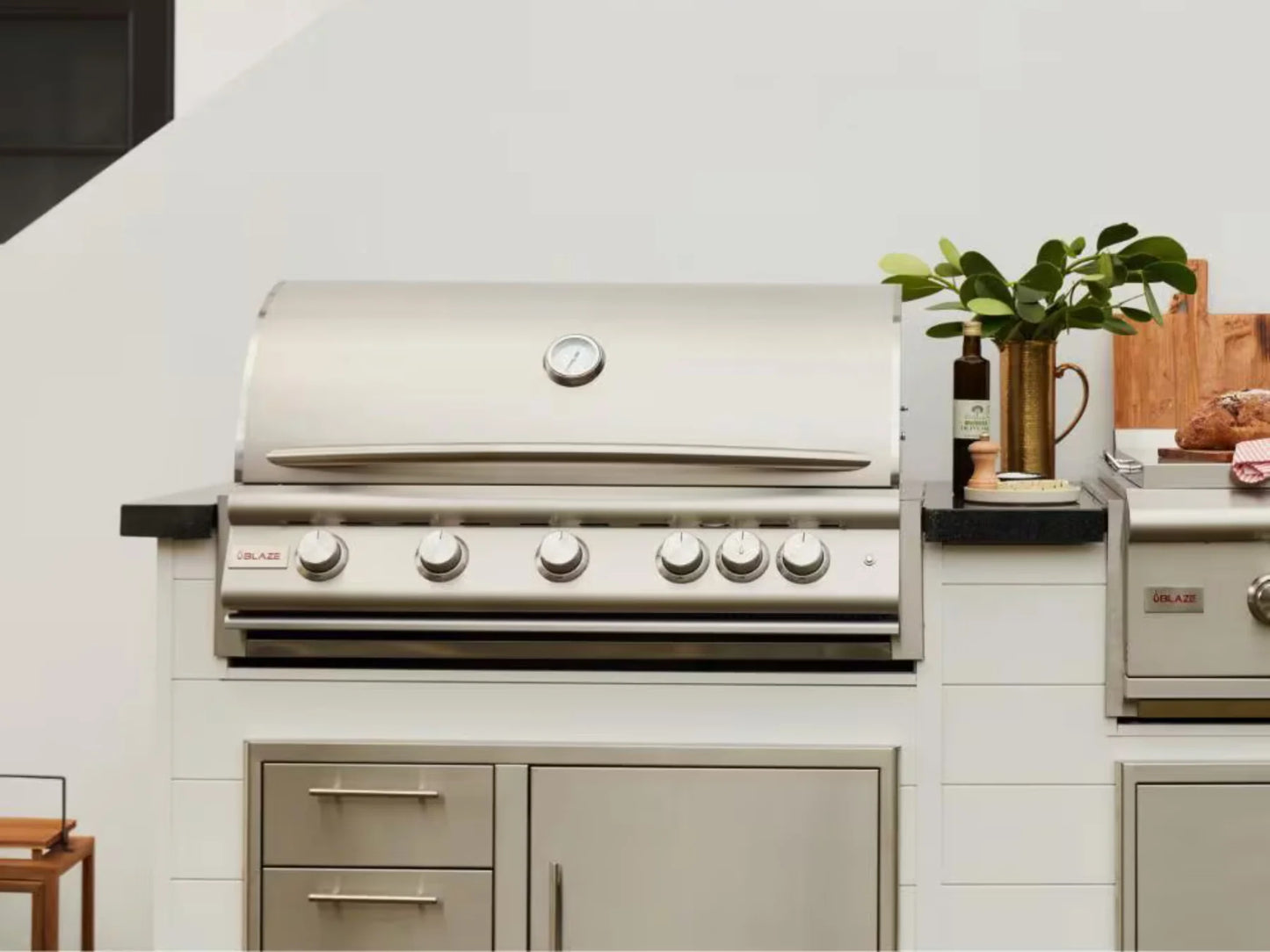 Blaze LTE+ 40" 5-Burner Built-In Propane Gas Grill w/ Lift-Assist Hood & Rear Infrared Burner