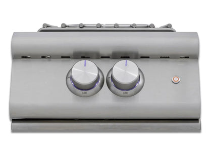Blaze LTE+ Built-In Natural Gas High Performance Power Burner w/ Wok Ring & Stainless Steel Lid