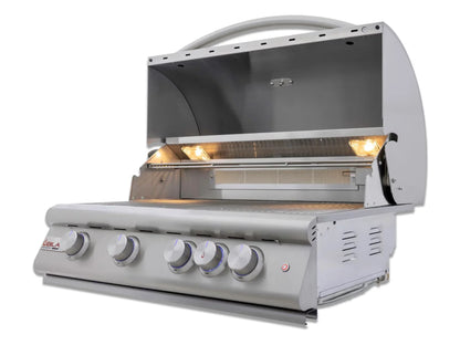 Blaze LTE+ Marine Grade 32" 4-Burner Built-In Propane Gas w/ Lift-Assist Hood & Rear Infrared Burner