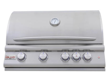 Blaze LTE+ Marine Grade 32" 4-Burner Built-In Natural Gas w/ Lift-Assist Hood & Rear Infrared Burner