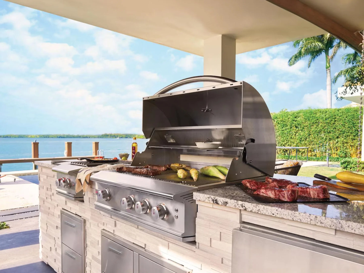 Blaze Professional LUX 34" 3-Burner Built-In Natural Gas Grill w/ Rotisserie