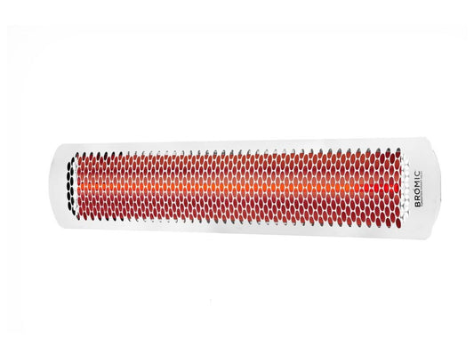 Bromic Heating Tungsten Smart-Heat 44" 6000W Series 220-240v White Electric Outdoor Patio Heater