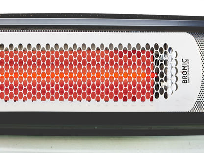 Bromic Heating Tungsten Smart-Heat 44" 6000W Series 220-240v White Electric Outdoor Patio Heater